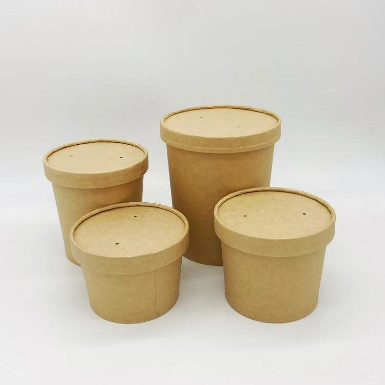 8oz 12oz Disposable Kraft Paper Cup for Take away(001)