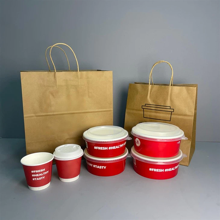 1100ml Custom Paper Food Round Box