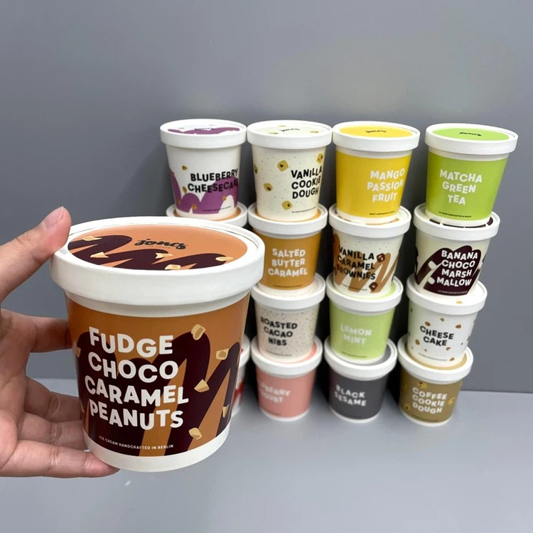 500ML ice cream cups with lids 500ML ice cream cups with lids